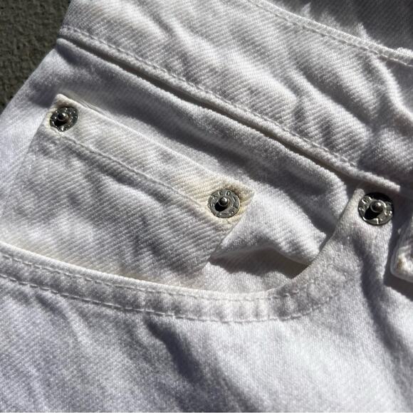 Vintage 90s Levi’s 512 White Slim Fit Straight Leg Jeans Size 11 JR Med - Picture 7 of 9